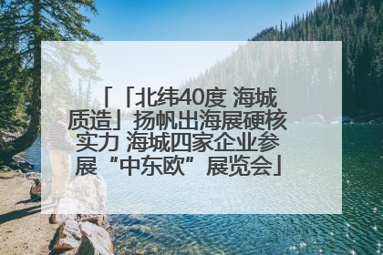 「北纬40度 海城质造」扬帆出海展硬核实力 海城四家企业参展“中东欧”展览会