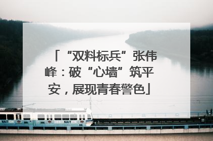 “双料标兵”张伟峰：破“心墙”筑平安，展现青春警色