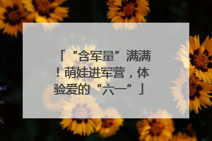 “含军量”满满！萌娃进军营，体验爱的“六一”