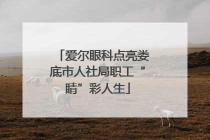 爱尔眼科点亮娄底市人社局职工“睛”彩人生