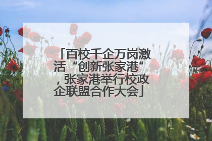 百校千企万岗激活“创新张家港”，张家港举行校政企联盟合作大会