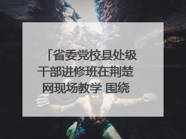 省委党校县处级干部进修班在荆楚网现场教学 围绕网络综合治理工作展开交流