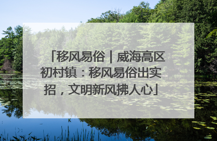 移风易俗｜威海高区初村镇：移风易俗出实招，文明新风拂人心