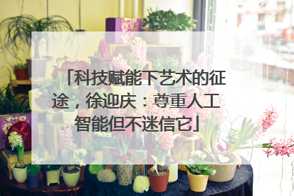 科技赋能下艺术的征途，徐迎庆：尊重人工智能但不迷信它