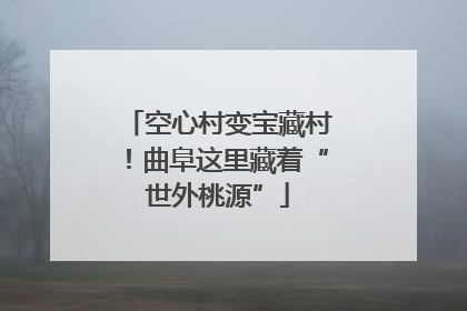 空心村变宝藏村！曲阜这里藏着“世外桃源”