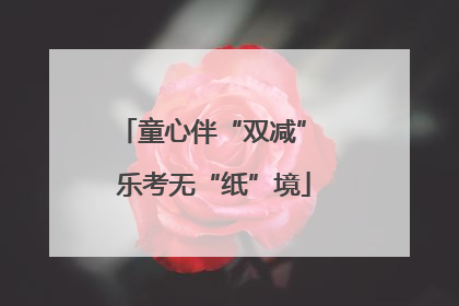童心伴“双减” 乐考无“纸”境