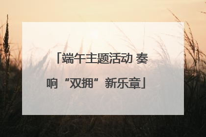 端午主题活动 奏响“双拥”新乐章