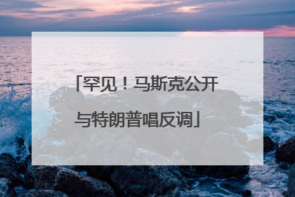 罕见！马斯克公开与特朗普唱反调