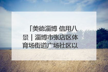 美德淄博 信用八景｜淄博市张店区体育场街道广场社区以诚信串起幸福脉络