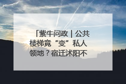 紫牛问政｜公共楼梯竟“变”私人领地？宿迁沭阳不动产登记引质疑