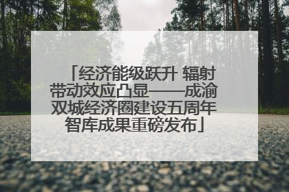 经济能级跃升 辐射带动效应凸显——成渝双城经济圈建设五周年智库成果重磅发布