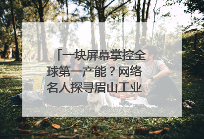 一块屏幕掌控全球第一产能？网络名人探寻眉山工业高质量发展密码｜网络名人四川行
