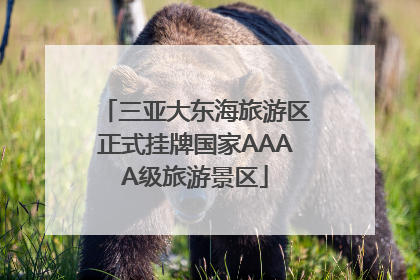 三亚大东海旅游区正式挂牌国家AAAA级旅游景区