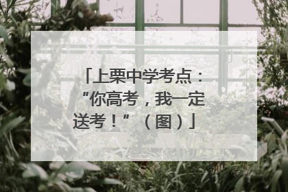 上栗中学考点：“你高考，我一定送考！”（图）