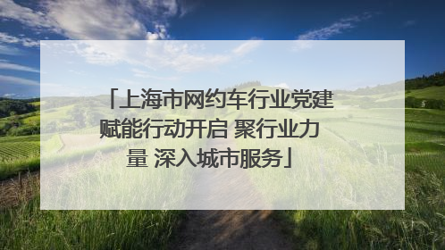 上海市网约车行业党建赋能行动开启 聚行业力量 深入城市服务
