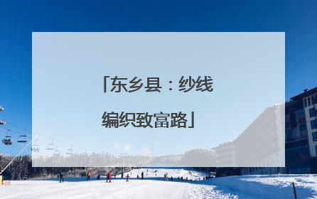 东乡县：纱线编织致富路