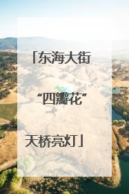 东海大街“四瓣花”天桥亮灯