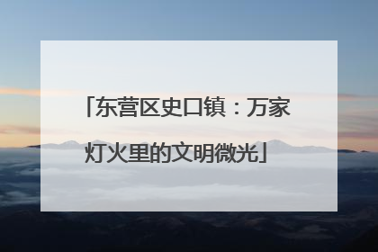 东营区史口镇：万家灯火里的文明微光