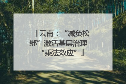 云南：“减负松绑”激活基层治理“乘法效应”