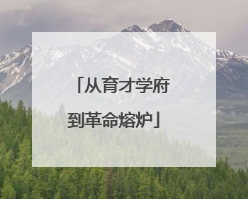 从育才学府到革命熔炉
