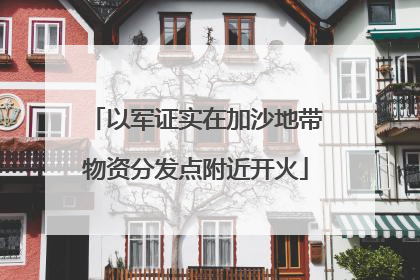 以军证实在加沙地带物资分发点附近开火