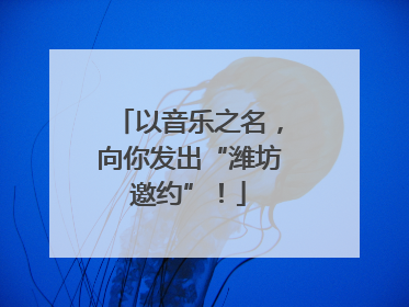 以音乐之名，向你发出“潍坊邀约”！