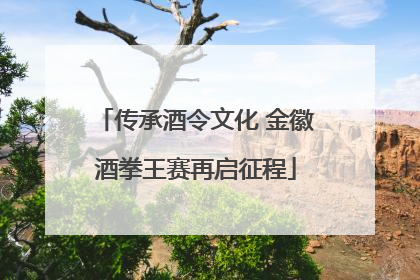 传承酒令文化 金徽酒拳王赛再启征程