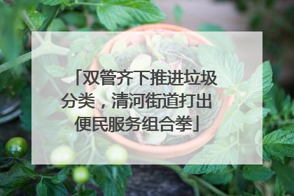 双管齐下推进垃圾分类，清河街道打出便民服务组合拳