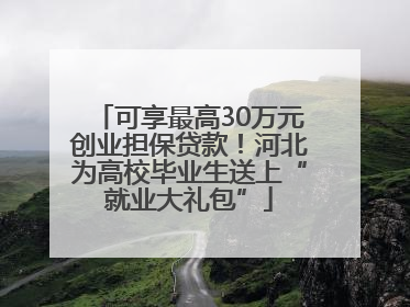 可享最高30万元创业担保贷款！河北为高校毕业生送上“就业大礼包”