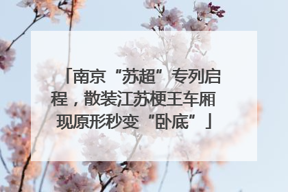 南京“苏超”专列启程，散装江苏梗王车厢现原形秒变“卧底”