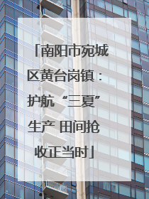 南阳市宛城区黄台岗镇：护航“三夏”生产 田间抢收正当时