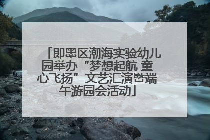 即墨区潮海实验幼儿园举办“梦想起航 童心飞扬”文艺汇演暨端午游园会活动