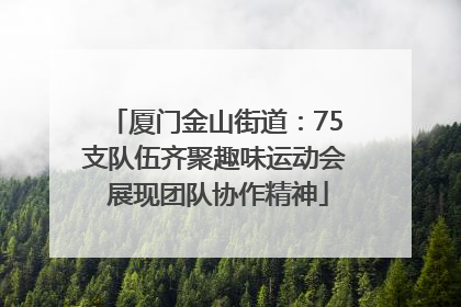 厦门金山街道：75支队伍齐聚趣味运动会 展现团队协作精神