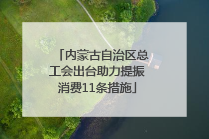 内蒙古自治区总工会出台助力提振消费11条措施