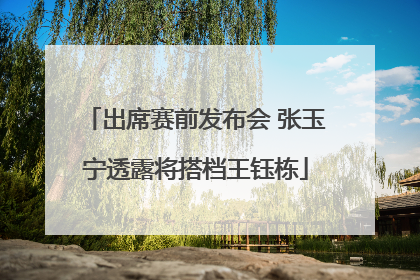 出席赛前发布会 张玉宁透露将搭档王钰栋