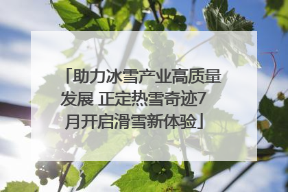 助力冰雪产业高质量发展 正定热雪奇迹7月开启滑雪新体验