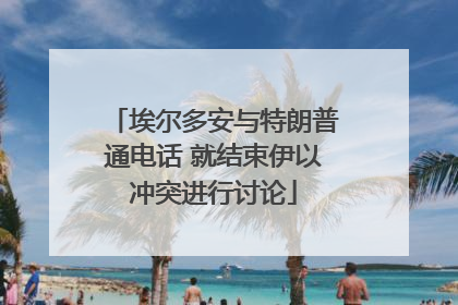 埃尔多安与特朗普通电话 就结束伊以冲突进行讨论