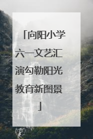 向阳小学六一文艺汇演勾勒阳光教育新图景