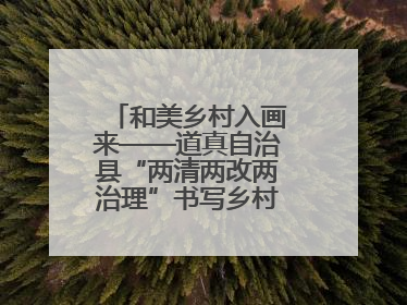 和美乡村入画来——道真自治县“两清两改两治理”书写乡村振兴新答卷