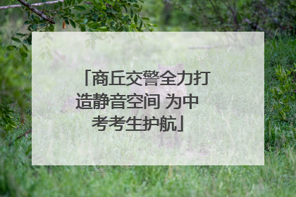 商丘交警全力打造静音空间 为中考考生护航