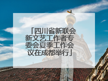 四川省新联会新文艺工作者专委会夏季工作会议在成都举行