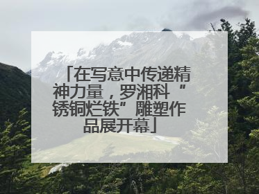 在写意中传递精神力量，罗湘科“锈铜烂铁”雕塑作品展开幕