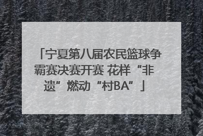 宁夏第八届农民篮球争霸赛决赛开赛 花样“非遗”燃动“村BA”