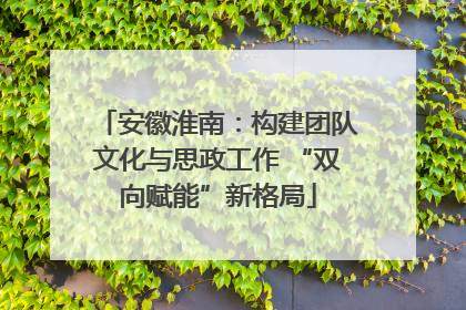 安徽淮南：构建团队文化与思政工作 “双向赋能”新格局