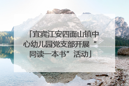 宜宾江安四面山镇中心幼儿园党支部开展“同读一本书”活动