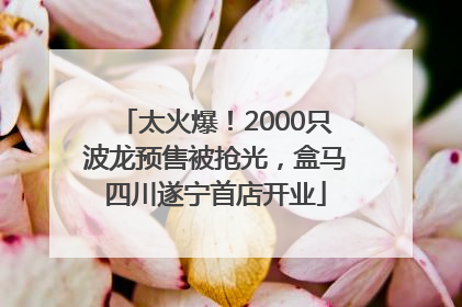 太火爆！2000只波龙预售被抢光，盒马四川遂宁首店开业