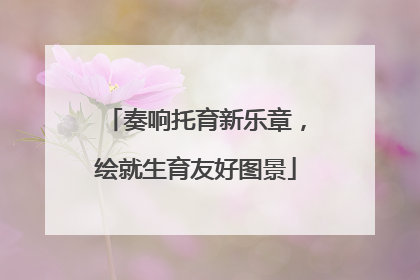 奏响托育新乐章，绘就生育友好图景