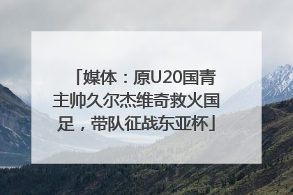 媒体：原U20国青主帅久尔杰维奇救火国足，带队征战东亚杯