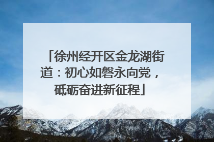 徐州经开区金龙湖街道：初心如磐永向党，砥砺奋进新征程