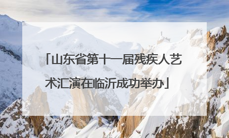 山东省第十一届残疾人艺术汇演在临沂成功举办